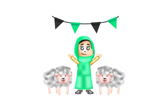 3d Eid Al Adha Rendering Muslim Sheep: Elevating Holiday Visuals with Precision and Cultural Respect