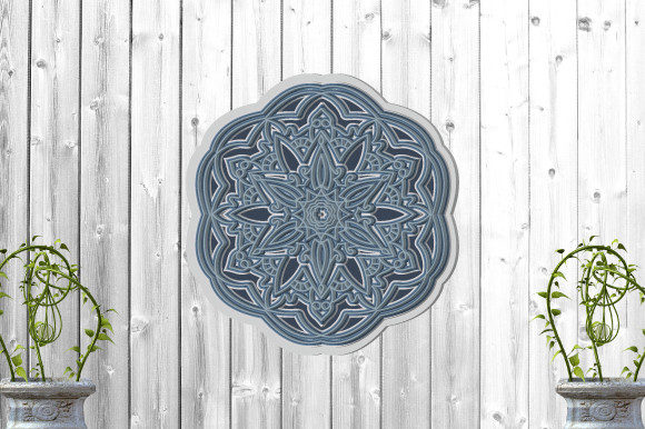3D Multilayered Mandala Art SVG: Elevating Your Creative Projects with Depth and Detail