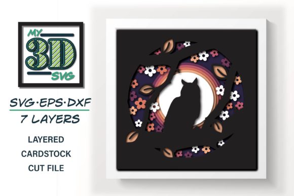 3D Owl - 3D Shadow Box
