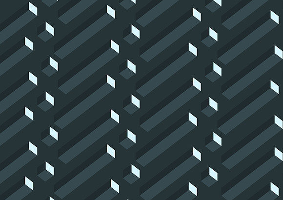3D Realistic Gray Geometric Cube Pattern