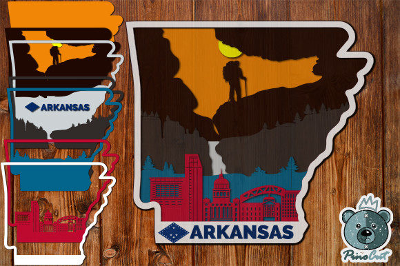 Arkansas, 3D Layered Tropical: A Practical Guide to CNC and Laser Cutting Projects
