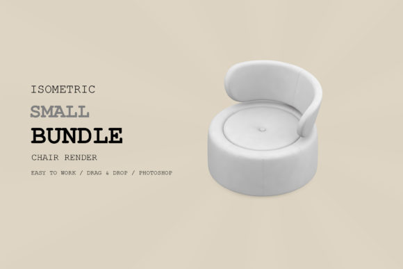 Isometric Chair 3D Render Pack 72